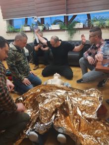 Kursy Kwalifikowanej Pierwszej Pomocy olsztyńskich strażników leśnych